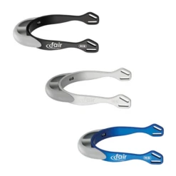 Herm Sprenger FairRider Spurs - Round Flat Neck 20mm Silver