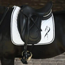 Antares Dressage Saddle Pad - WHITE