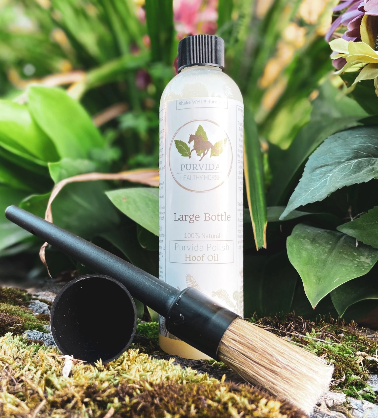 Purvida Polish Hoof Oil With Brush Applicator - Image 2